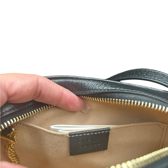 Gucci Mini Shoulder Bag Ophida Black|NWT - Picture 8 of 9
